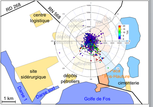 Rose des pollutions