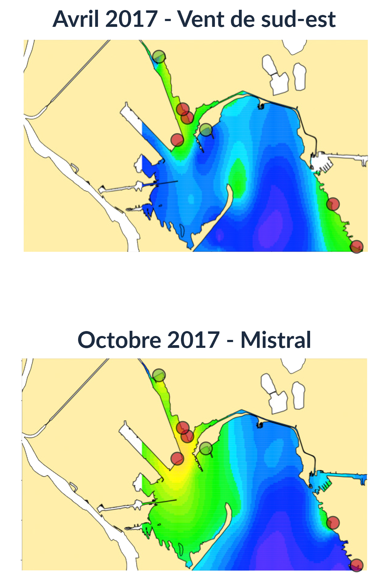 Carte des prélèvements réalisés au cours de l'étude